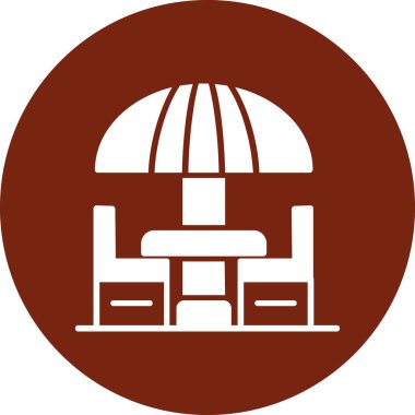 Bir ahşap bank simgesinin vektör çizimi