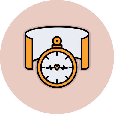 Alarm saat vektör simgesi