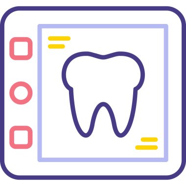 Dişçi. Web simgesi basit illüstrasyon