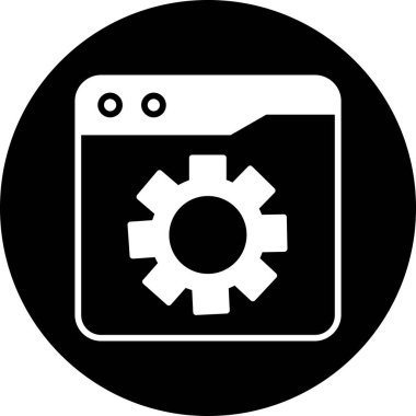 vektör ayarı simgesi, vektör illüstrasyonu