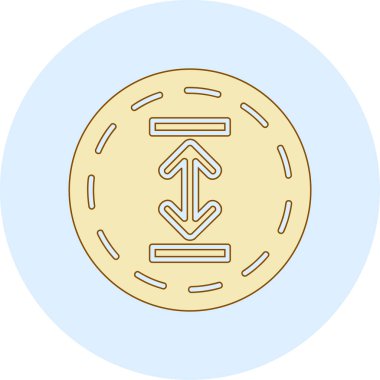 Bozuk Para Simgesi Moda Biçiminde İzole Arkaplan