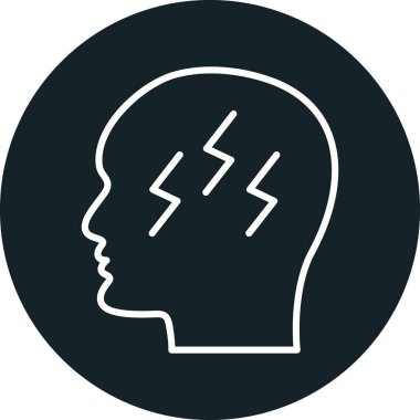 Şimşek simgesi olan bir adamın vektör çizimi