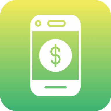 Cep telefonu simgesi, vektör illüstrasyonu