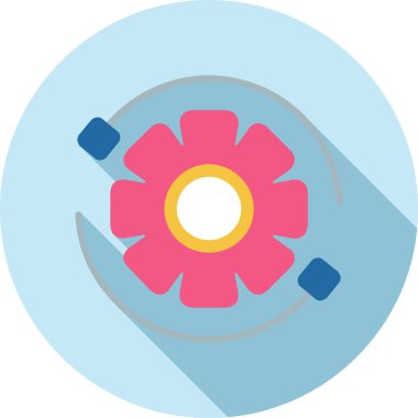 çiçek simgesi vektör illüstrasyonu