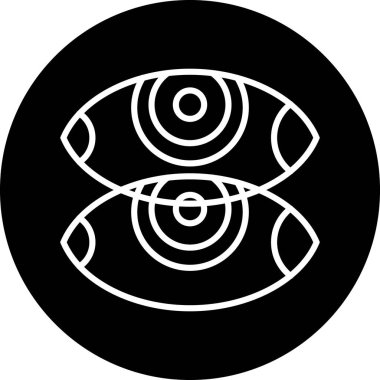 Göz. Web simgesi basit illüstrasyon