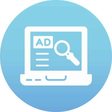 beyaz arkaplanda izole edilmiş modaya uygun düz stil reklam simgesi.