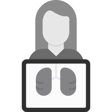 İnsan Avatar düz vektör simgesi