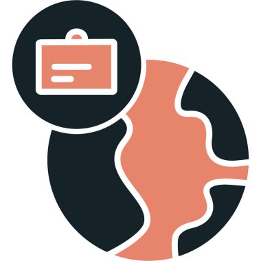 Çanta. Web simgesi basit illüstrasyon