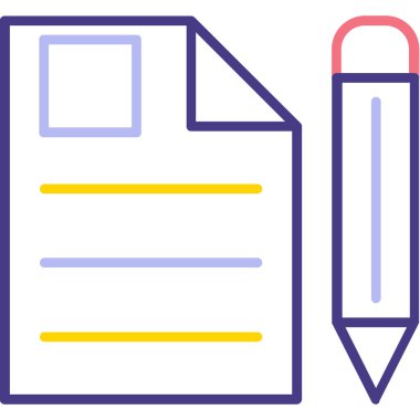 belge simgesi vektör illüstrasyonu