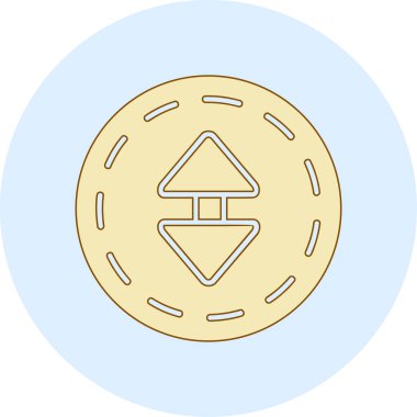 Bozuk para. Web simgesi basit illüstrasyon