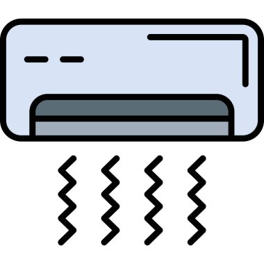 Tek bir çizgi film simgesinin vektör illüstrasyonu