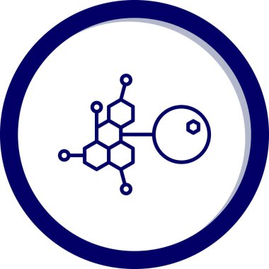 Molekül simgesi vektör illüstrasyonu