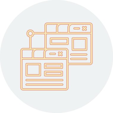 Düz biçimli web sayfası düzenleme renk simgesi