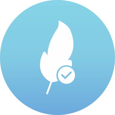 Kuş tüyü işaretli.