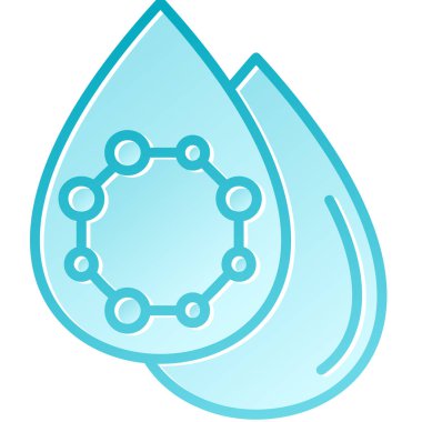 Su damlası ikonu. Web için basit su damlası vektör simgeleri çizimi