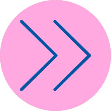 Sağ ok. Web simgesi tasarımı illüstrasyonu