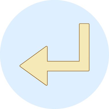 ok simgesi vektör illüstrasyonu