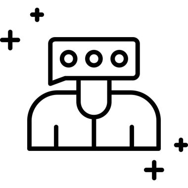 robot ikon vektör illüstrasyonu