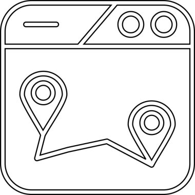 gps konum simgesi taslak biçimi