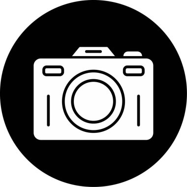 kamera simgesi vektör illüstrasyonu