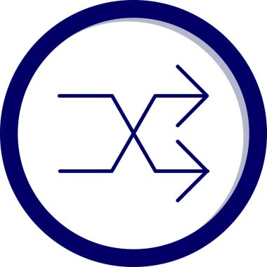 Ok. Web simgesi basit illüstrasyon