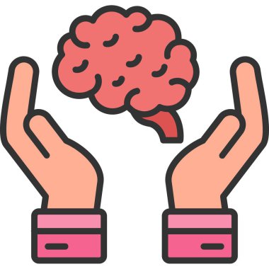 Beyin insan beyni simgesi ile ana hatları doldurulmuş