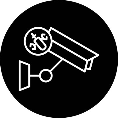 CCTV simge vektör çizim