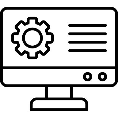 bilgisayar simgesi vektör illüstrasyonu