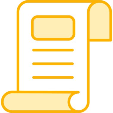 belge simgesi vektör illüstrasyonu