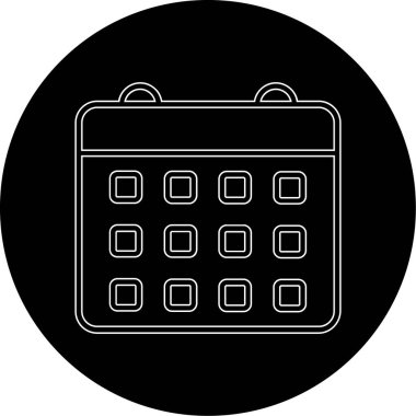 Projeniz için vektör takvimi simgesi