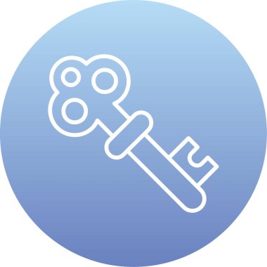 Anahtar simgesi vektör illüstrasyonu