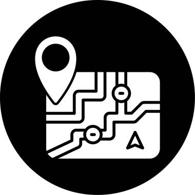 konum haritası vektör illüstrasyonu