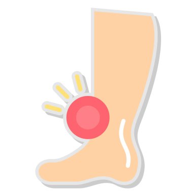 ayak simgesi, modern basit tasarım