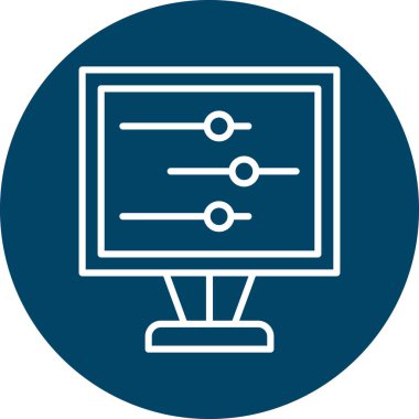 seo modern simgesinin vektör illüstrasyonu