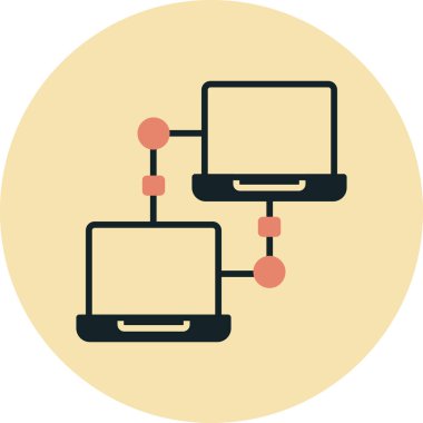 şebeke. Web simgesi basit illüstrasyon