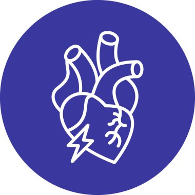 İnsan kalbinin vektör çizimi