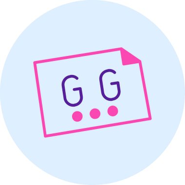 Harf simgesi vektör illüstrasyonu