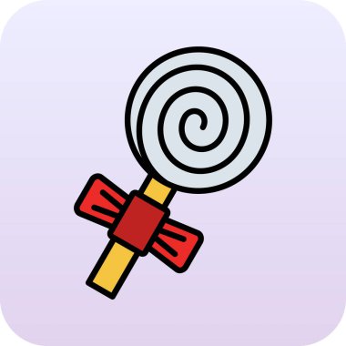 Şeker ikonu vektör illüstrasyonu