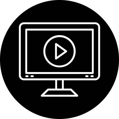 video simgesi vektör illüstrasyonu