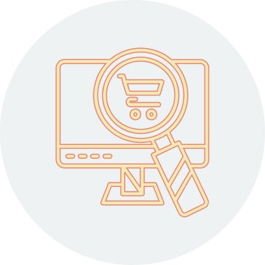 El arabalı bilgisayar ekranı. vektör illüstrasyonu.