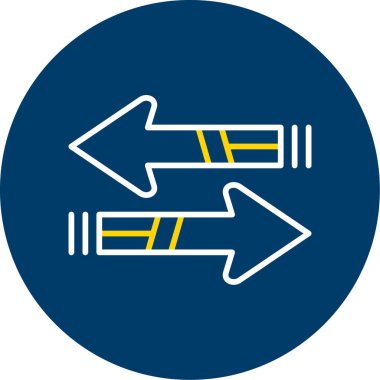 Yol işaretleri vektör illüstrasyonu