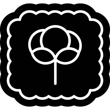 çiçek simgesi vektör illüstrasyonu