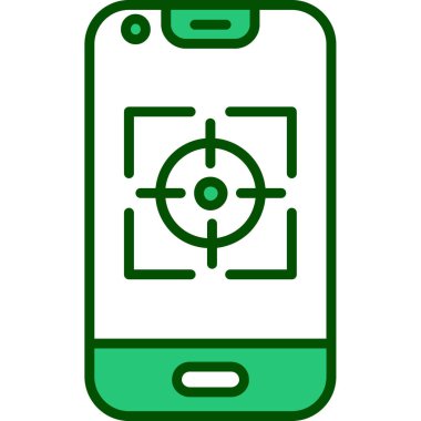 Benzersiz akıllı telefon vektör simgesi