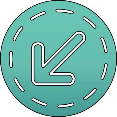 Modern bir simgenin vektör illüstrasyonu