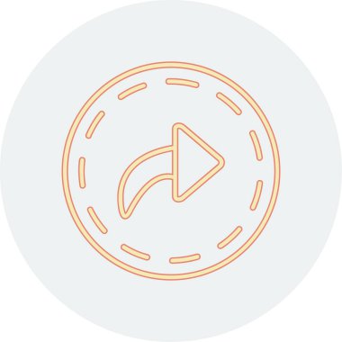 Modern simgenin vektör illüstrasyonu