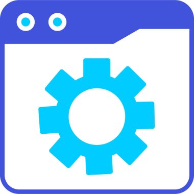 Teçhizat Web simgesi basit illüstrasyon