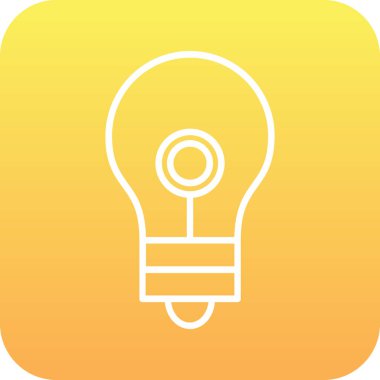 Işık lambası simgesi arkaplanda izole