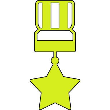 Bir yıldızın vektör illüstrasyonu