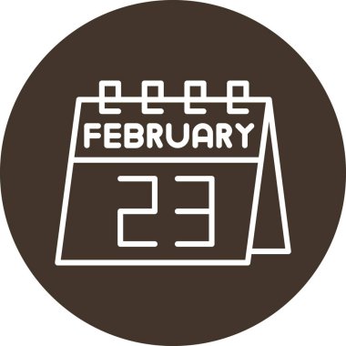 Takvim simgesinin vektör illüstrasyonu