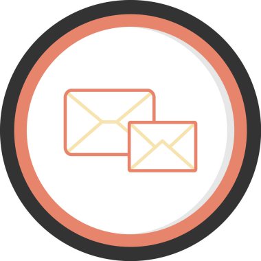 posta düz vektör simgesi